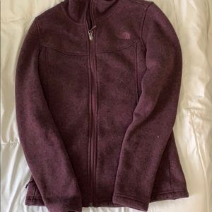 Maroon zip up jacket